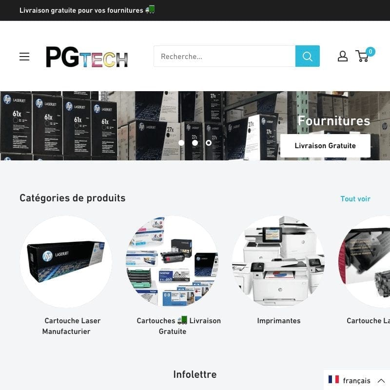 Experts de boutiques Shopify - La Fabrique Shopify Montréal pgtech.ca custom