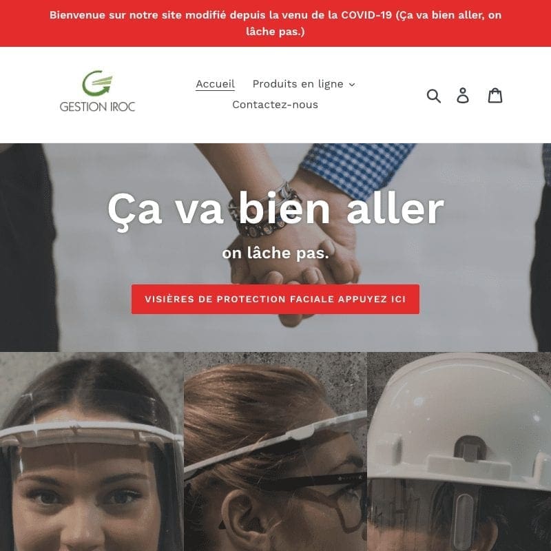 Experts de boutiques Shopify - La Fabrique Shopify Montréal gestioniroc.com custom