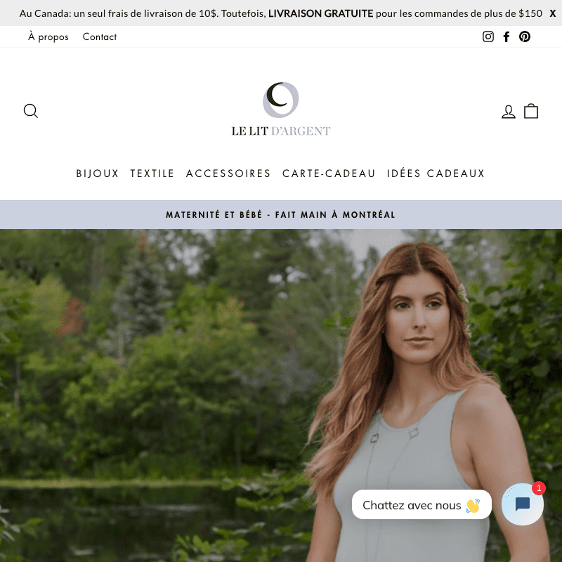 Experts de boutiques Shopify - La Fabrique Shopify Montréal www.lelitdargent.com custom