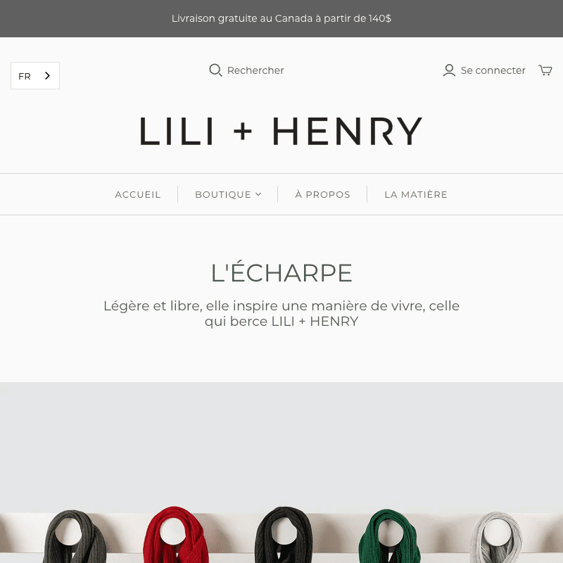 Experts de boutiques Shopify - La Fabrique Shopify Montréal liliandhenry.com custom