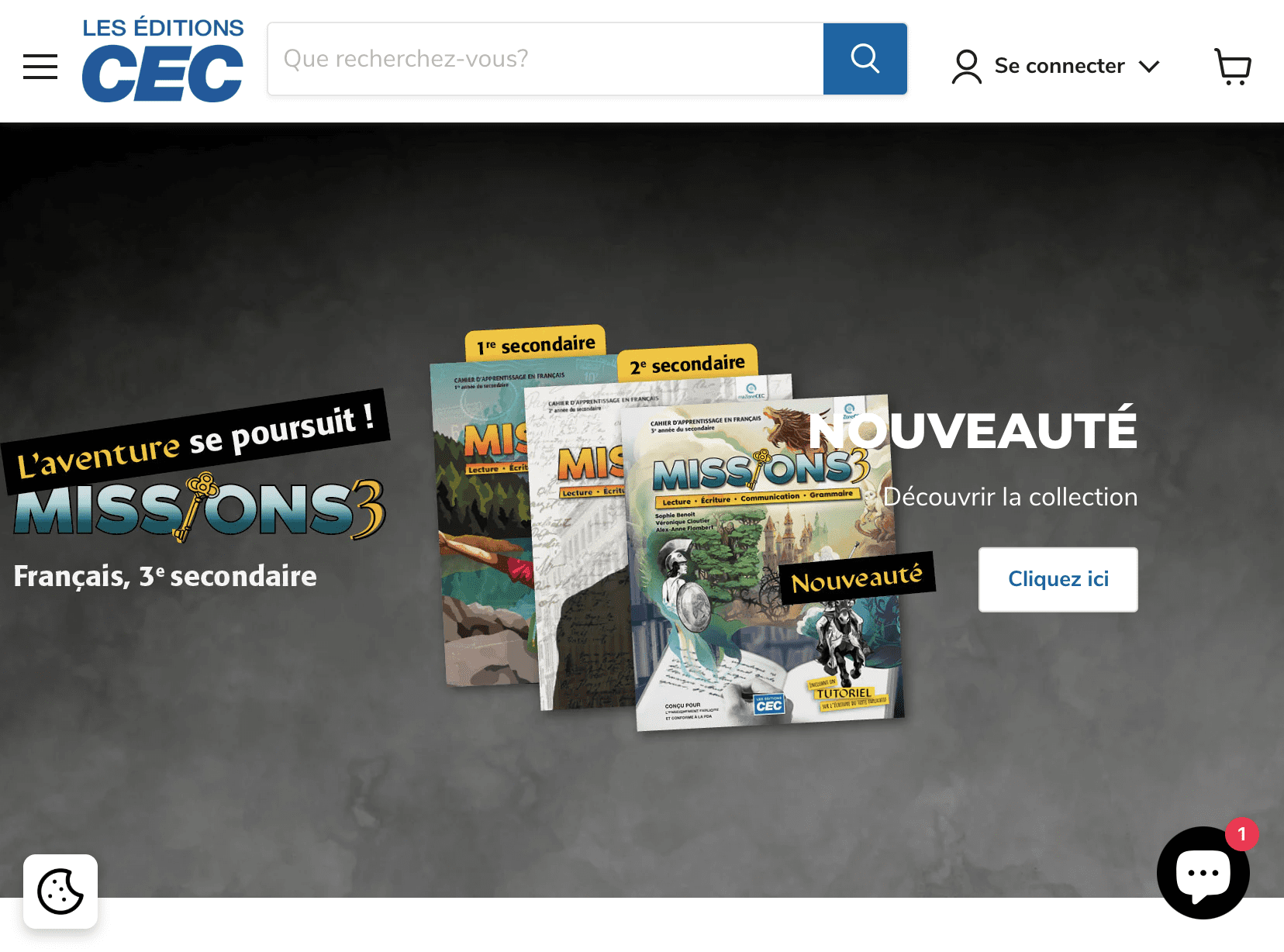 Experts de boutiques Shopify - La Fabrique Shopify Montréal editionscec.com